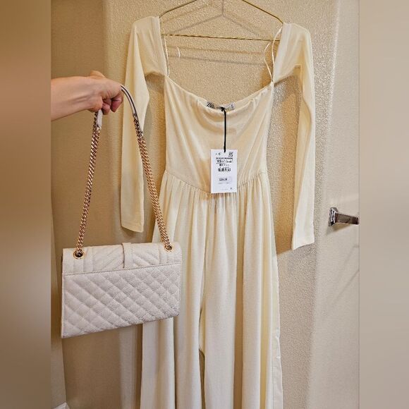 ZARA STUDIO LIMITED EDITION OFF-THE-SHOULDER JUMPSUIT - Picture 13 of 17